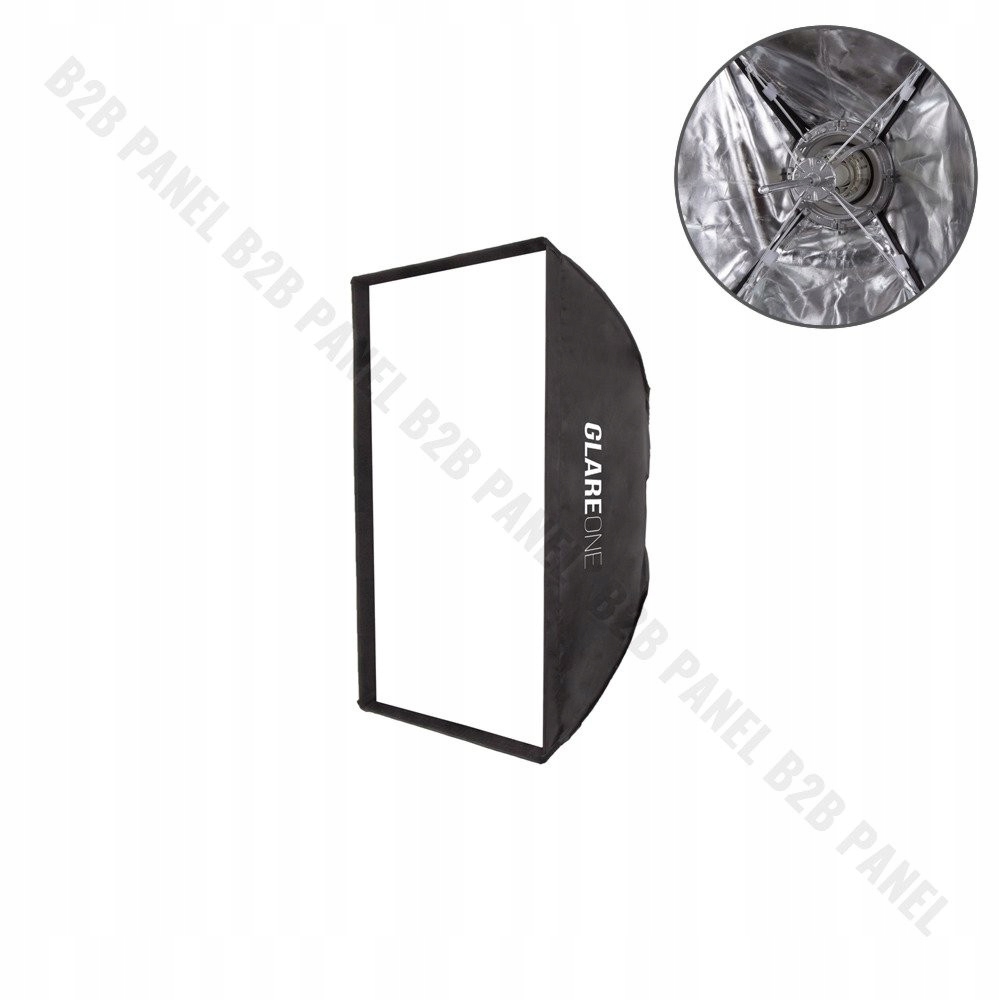 GlareOne Softbox prostokątny 80x120 cm Easy Fold Bowens