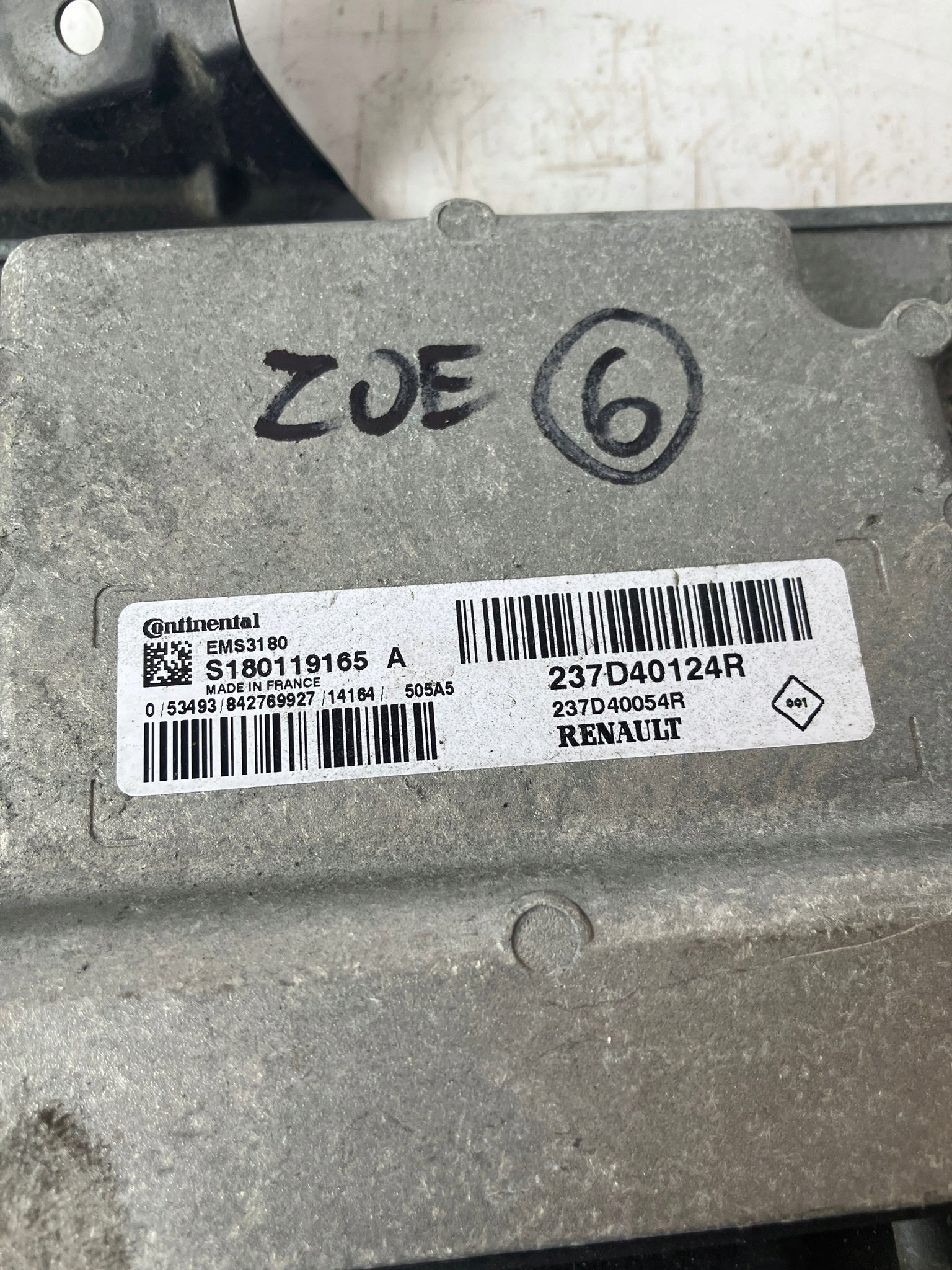 computer Motore RENAULT ZOE 237D40124R 237D40054R