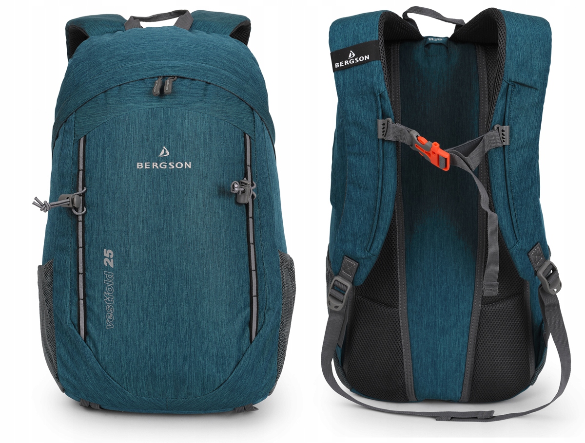 Plecak Bergson Vestfold 25L Lekki Wentylowany Morski