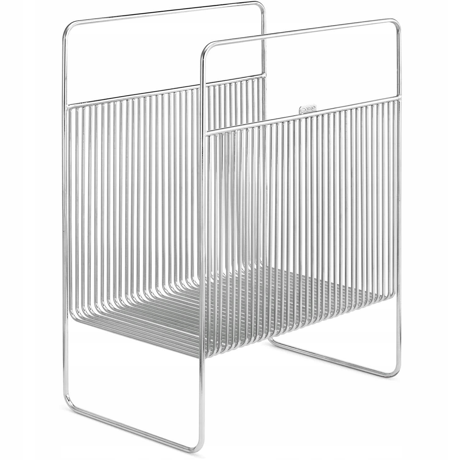 Retro Chrom Stojak Segregator na płyty winylowe gramofonowe winyle Lp 12