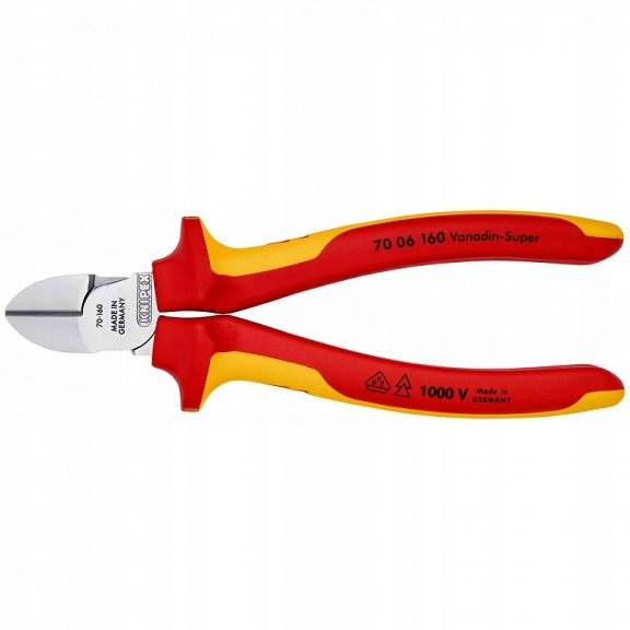 

Szczypce Tnące Boczne Izolowane Knipex 70 06 160