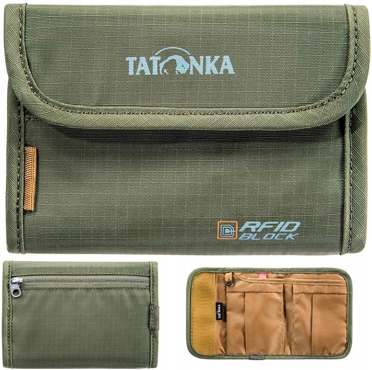 Portfel sportowy Tatonka Money Box Rfid B Olive – lekki i bezpieczny