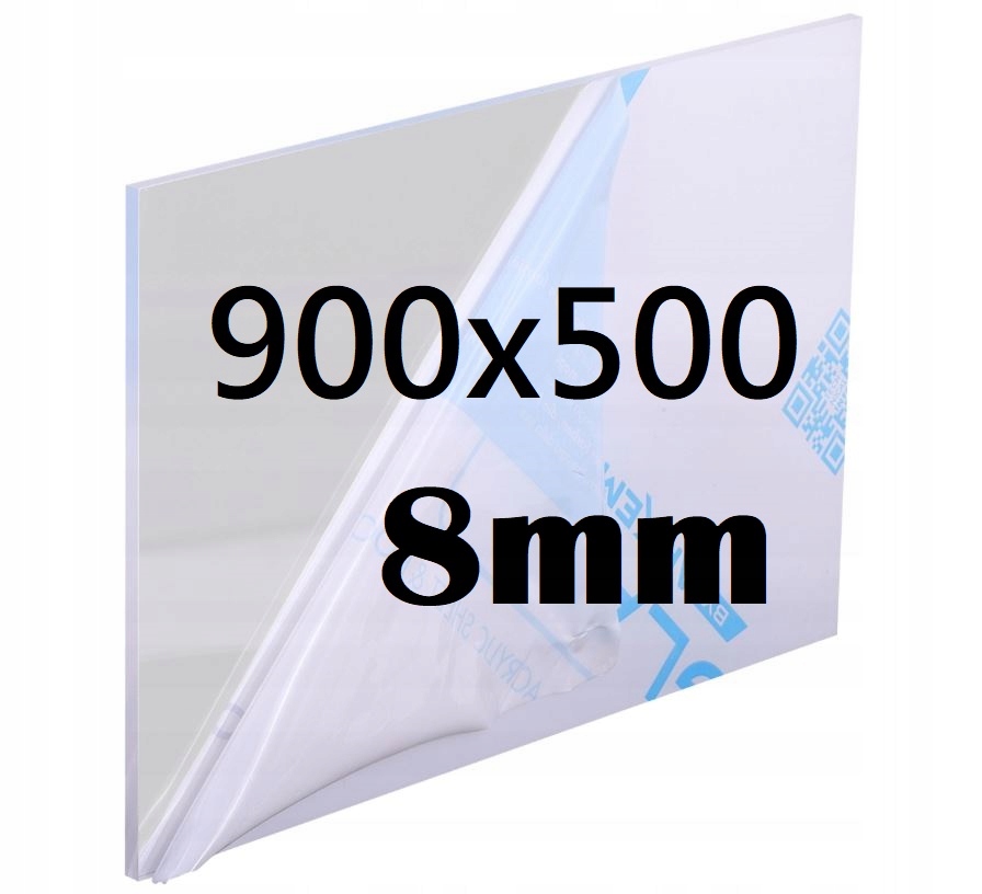 Plexi Plexi Plexi Plexa na míru 90 cm x 50 cm x 8 mm