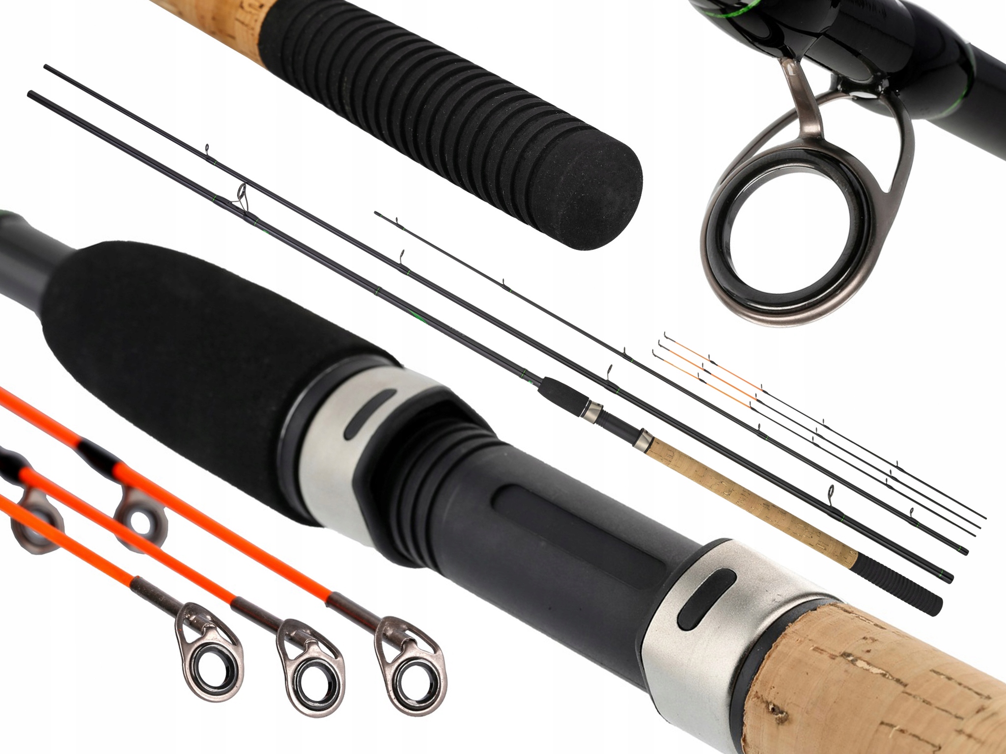 Prut Inspiron Competition 3,9 M 120 G Feeder 90% Karbon Rumpol 3 Špičky