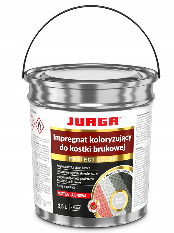 Impregnat Koloryzujący Protect Color do kostki Brukowej jasny szary 2,5L