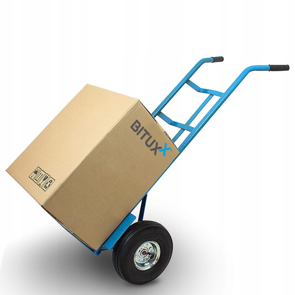 Ruční skladový vozík 200 kg na pneumatických pneumatikách, transportní