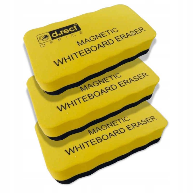 Gąbki Magnetyczne do Tablic Suchościeralnych 3szt
