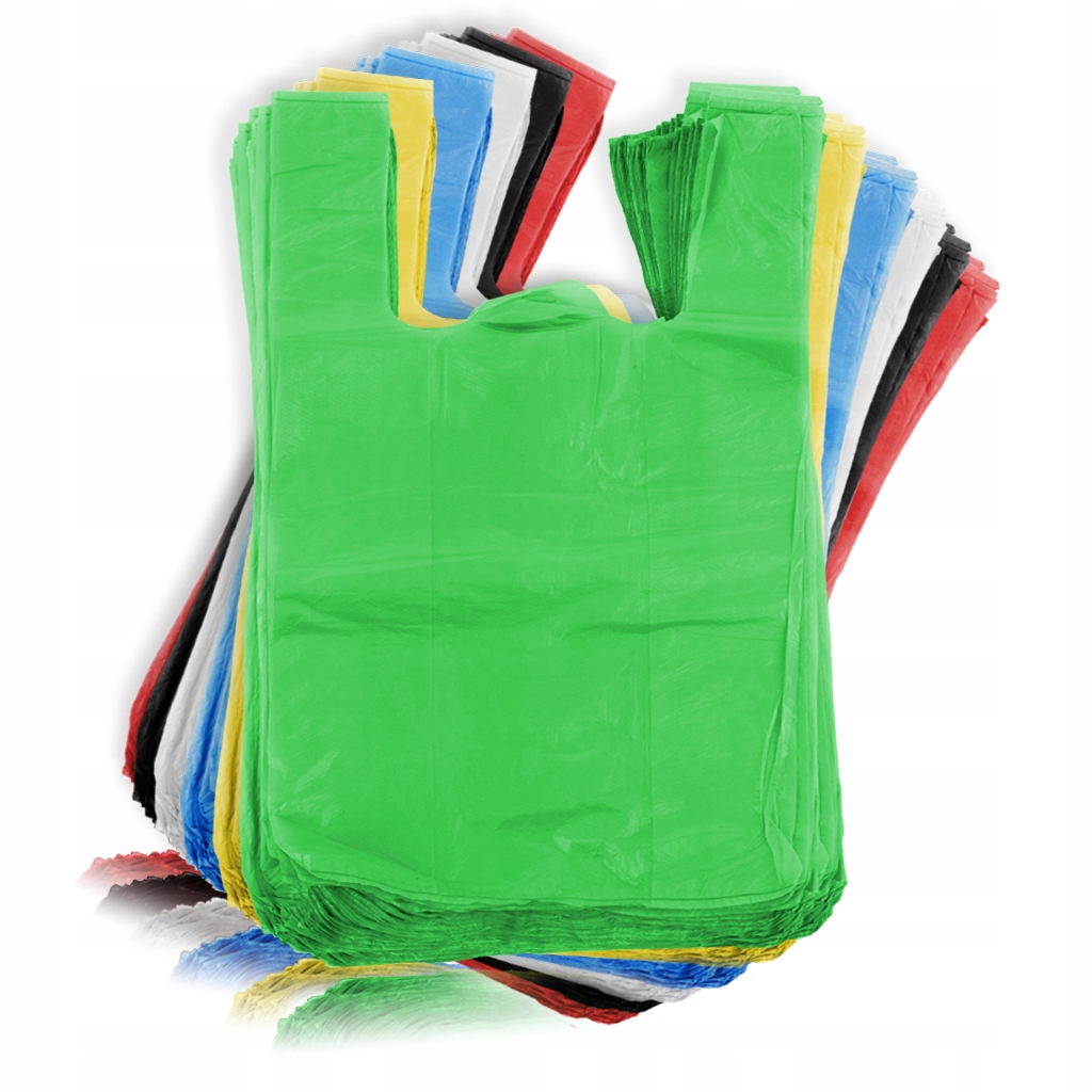 REKLAMÓWKI FOLIOWE JEDNORAZOWE ZRYWKI BIAŁE KOLOROWE MOCNE 25x45cm do 5kg Marka Bes-pol