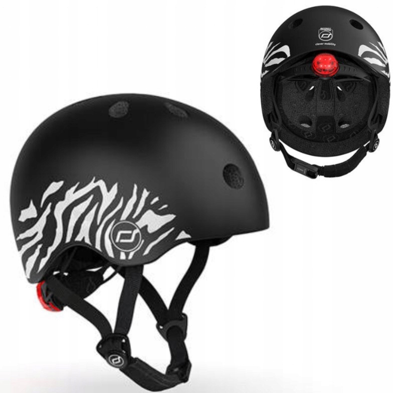 Scootandride Kask Xxs-s Lifestyle dla dzieci 1-5 lat Zebra Zebra