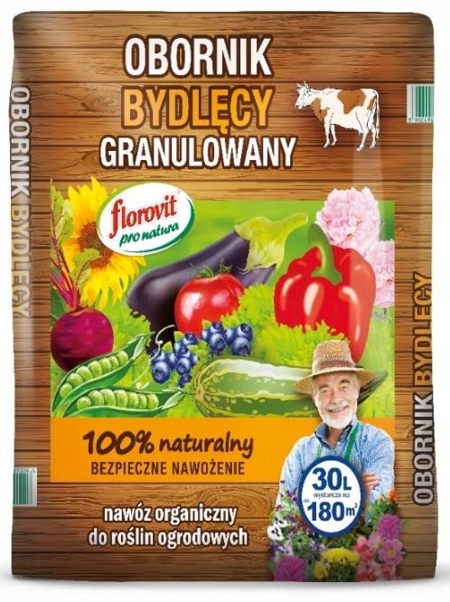 Obornik granulowany bydlęcy 30L 18 Kg Florovit Pro Natura