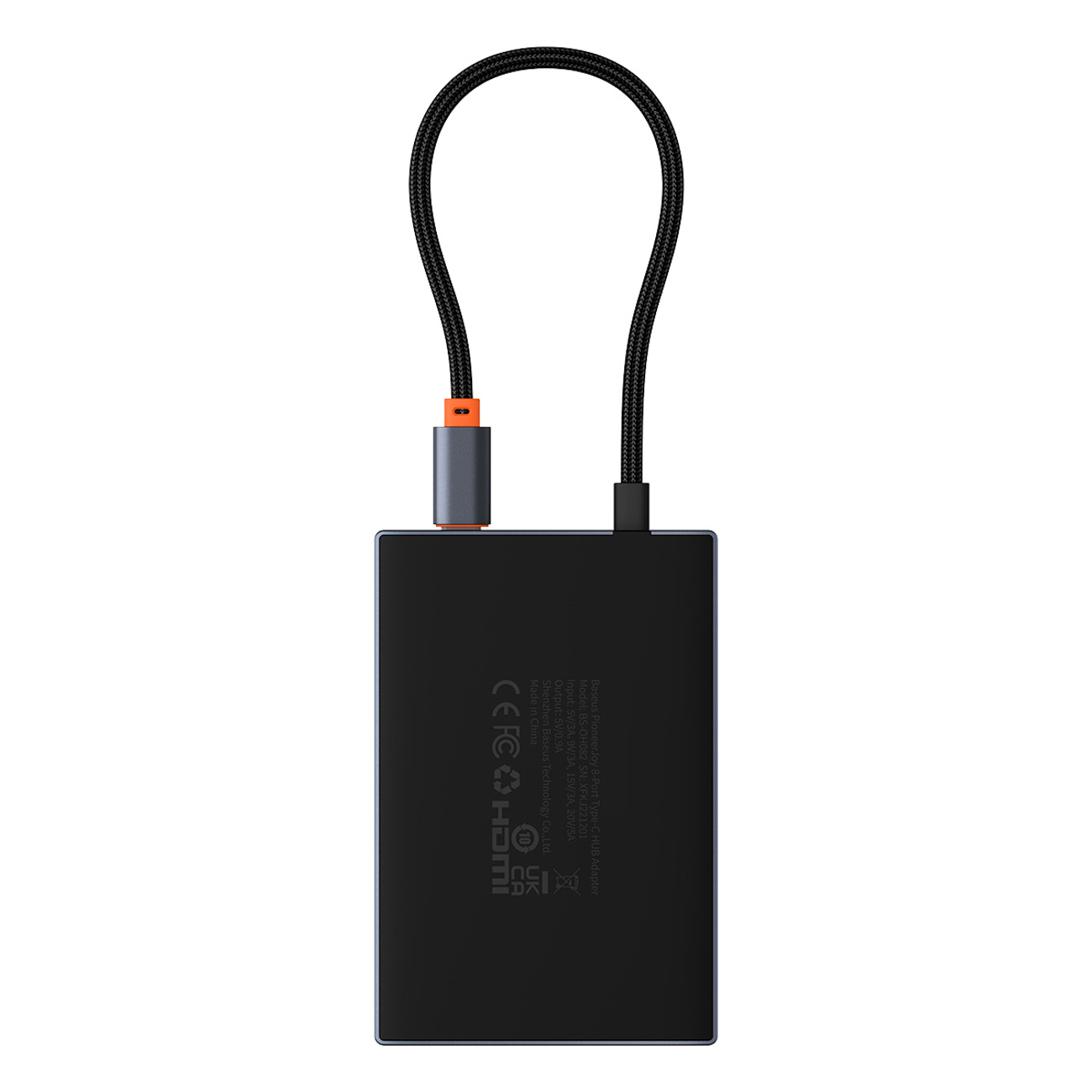8v1 Hub adaptér Hdmi DisplayPort Vga Usb-a Usb-c šedý