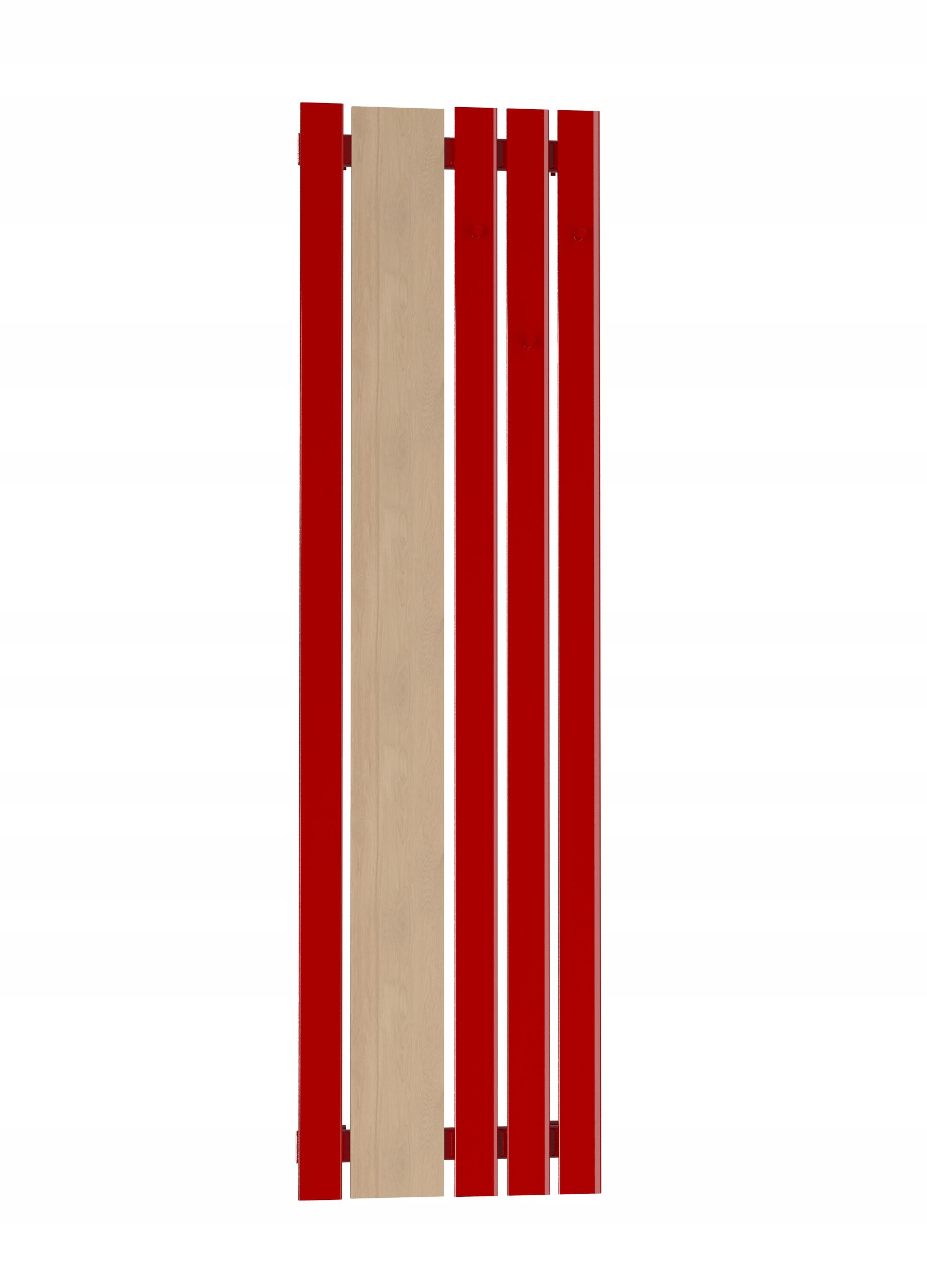 Dekoratívny panelový radiátor Bello wood hook 120/52 Červený