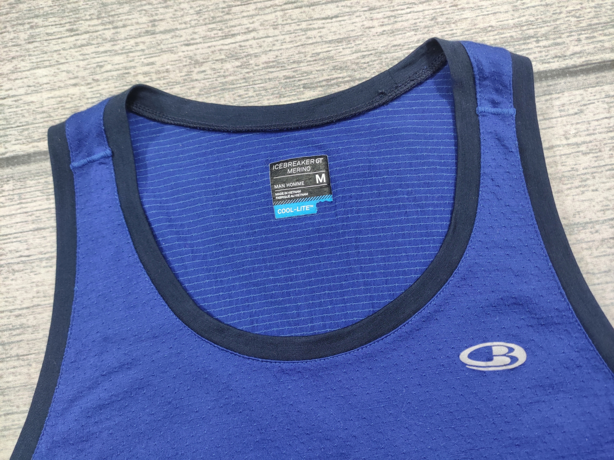 ICEBREAKER Men's Cool-Lite Strike Lite Tank Koszulka Wełna Merino __ M Marka Icebreaker