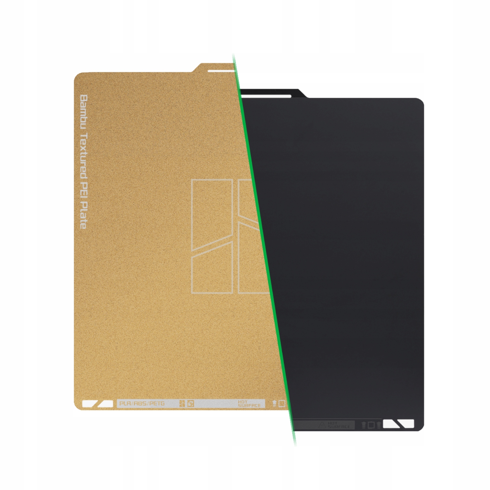 Deska stolu Bambu Lab Dual-Texture Pei Zlatá hladká deska X1 P1 A1