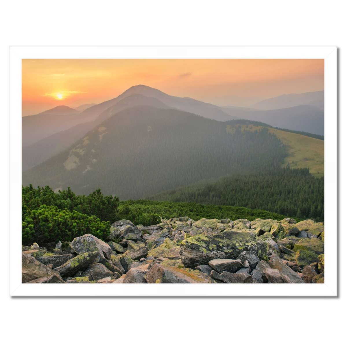 Plakáty v rámu 40x30 Horská krajina Krajina