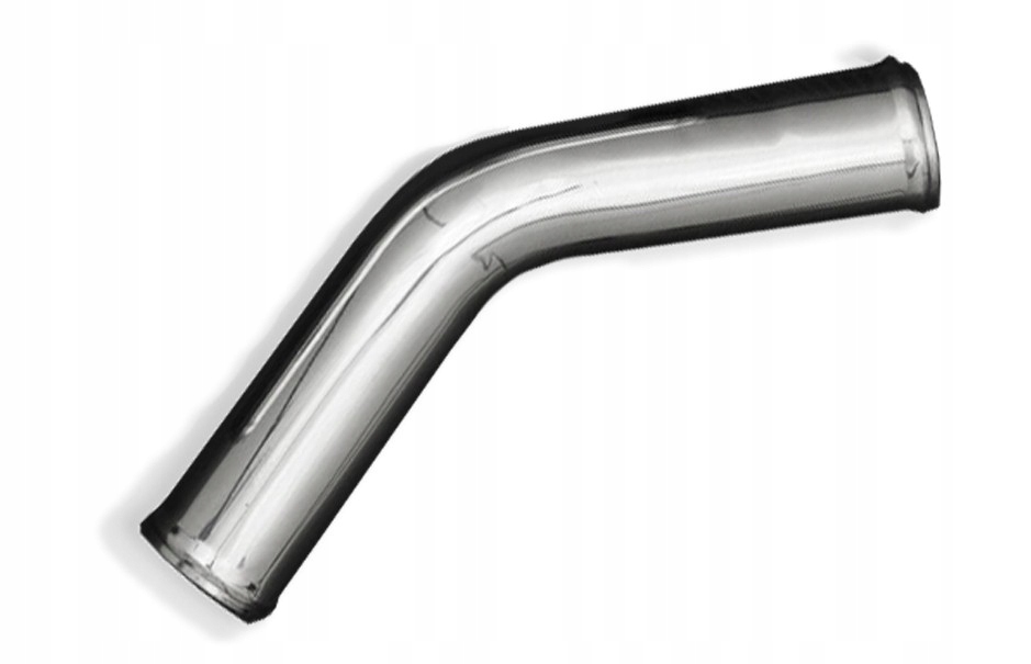 Kolanko aluminiowe 45' 76mm, 60cm łącznik dolot