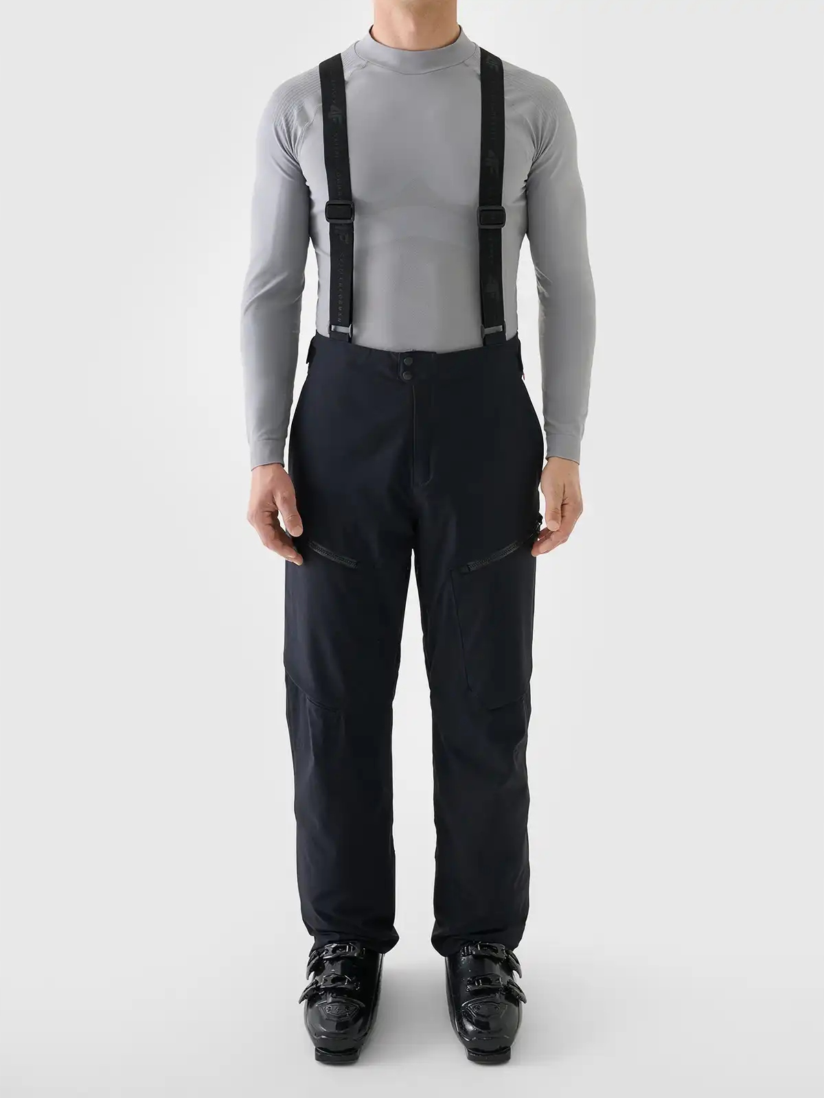 4F ocieplane spodnie narciarskie męskie ze wzmocnionej tkaniny