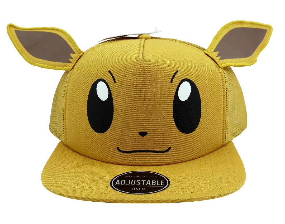 Čepice s rovným kšiltem Pokémon 55-60 cm Snapback Uši Trucker Léto