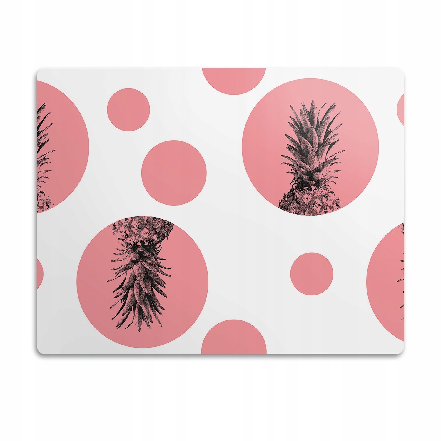 Levně Podložka pod záchod pro kočky Ananas v kruhu 60x40 cm