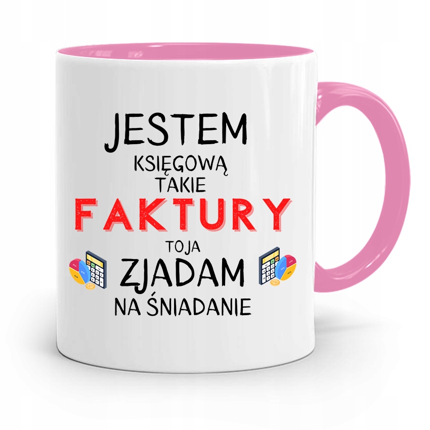 

Kubek Różowy Dla Księgowej Księgowego