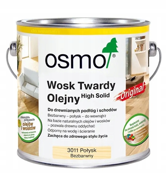 Osmo 3011 Wosk twardy olejny Połysk 0,75L