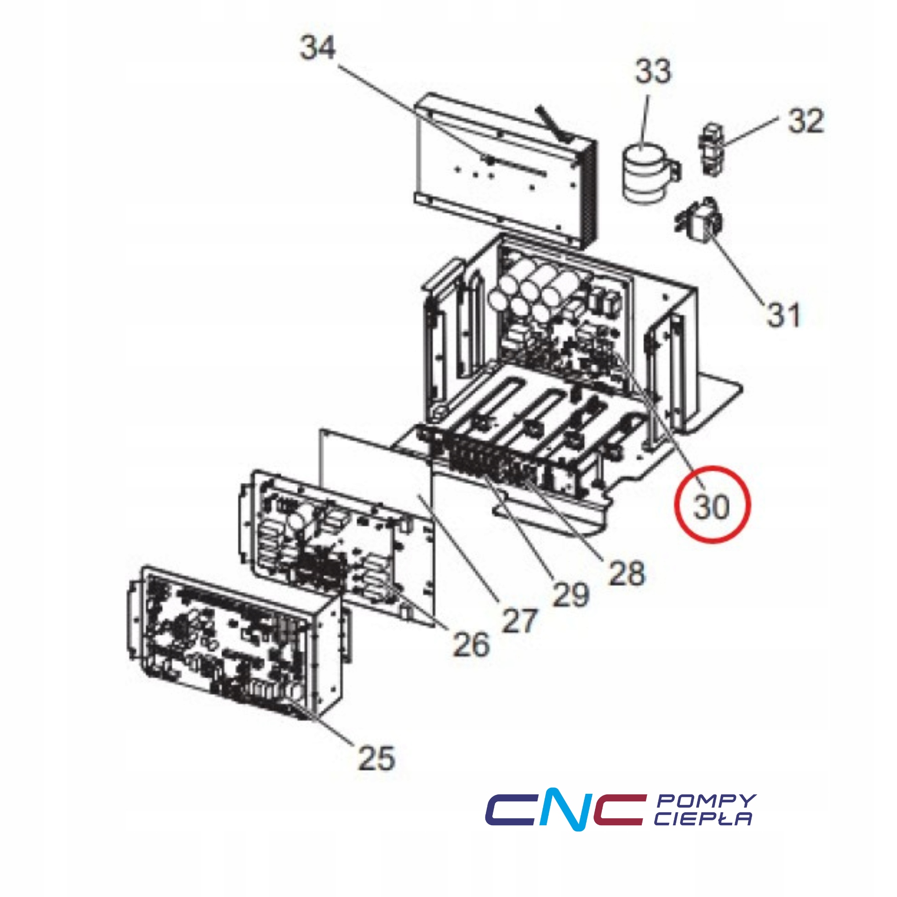 502237 S70E61313 Płyta zasilająca Mitsubishi Electric Zubadan 8 kW