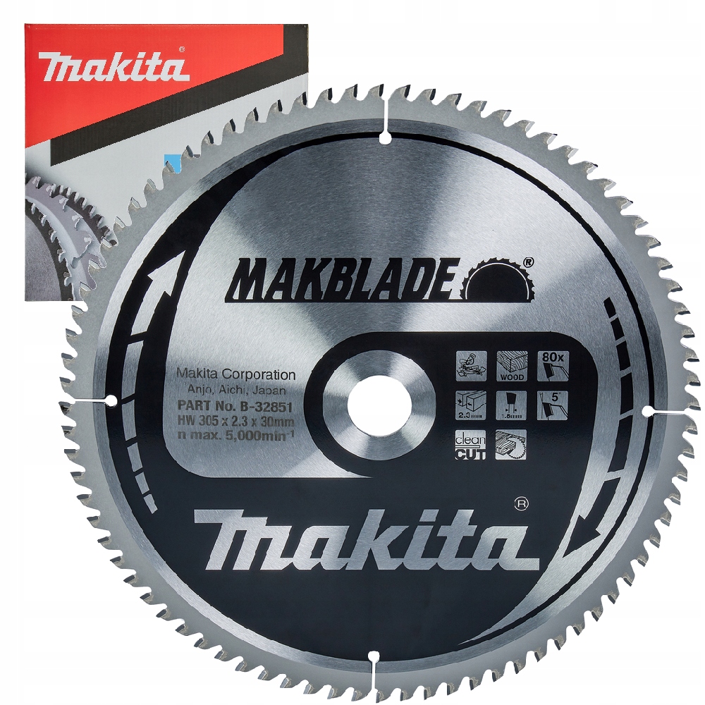 Makita Kotoučová Pila 305x30x80z Makblade Dřevo