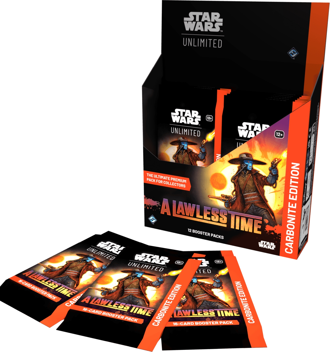 Star Wars: Unlimited - A Lawless Time - Carbonite Booster Display