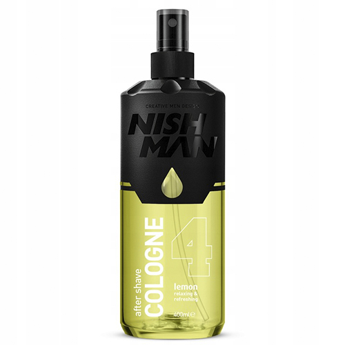 NISHMAN AFTER SHAVE 04 LEMON WODA KOLOŃSKA PO GOLENIU W SPRAYU 400ML