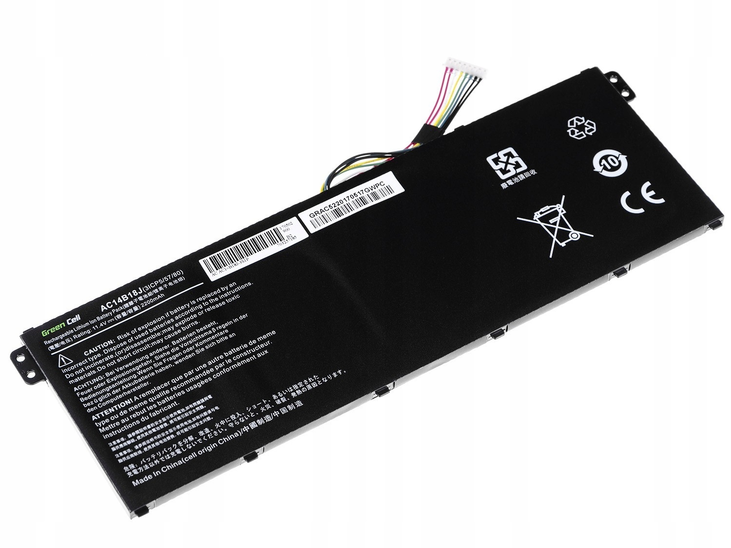 Bateria do laptopów Acer litowo-jonowa 2200 mAh