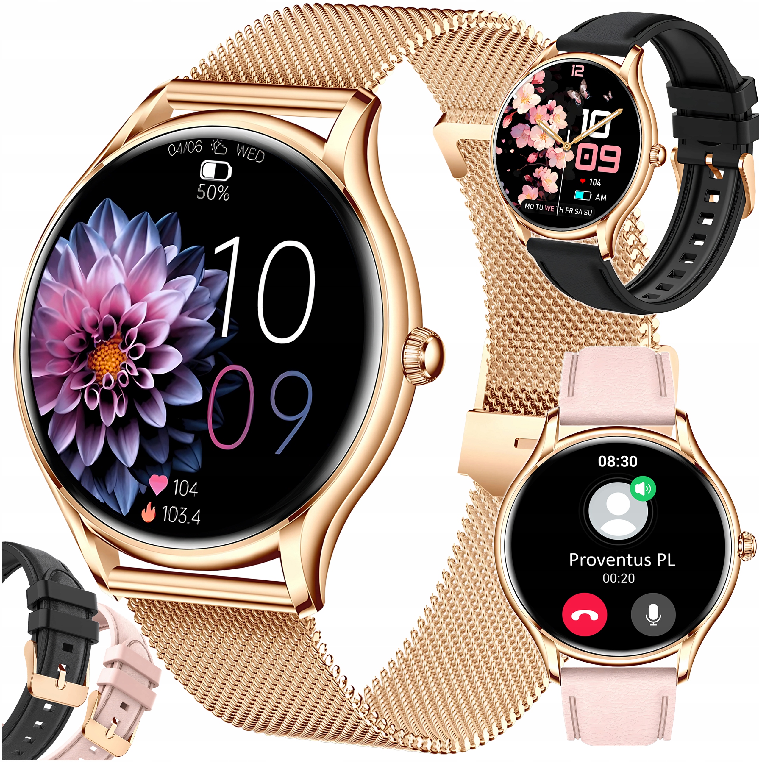 Smartwatch Damski Z Funkcja Rozmowy Sport Puls Pomiary Menu Pl Smart Watch