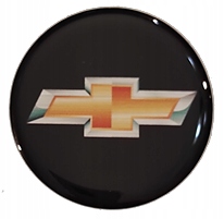 EMBLEMAT LOGO ZNACZEK SREBRNY-CHROM 3D Chevrolet70