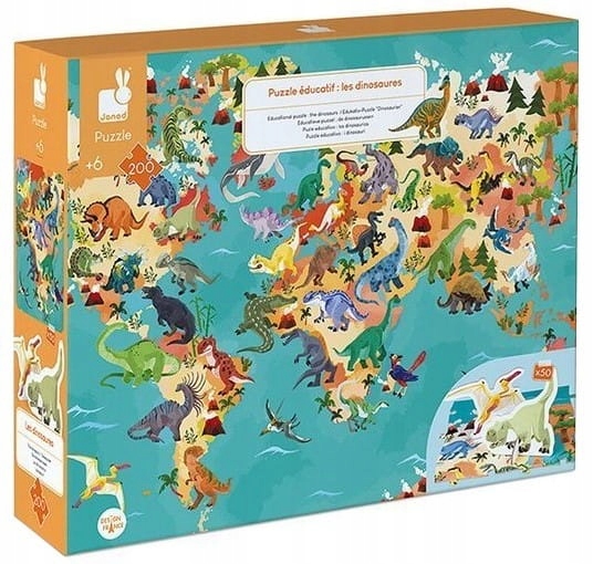 

Puzzle Edukacyjne z Figurkami 3D 200 el. Janod 6+