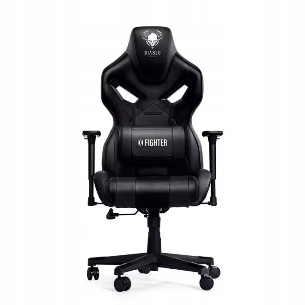 Diablo Chairs X-Fighter Normal Size Gamingowy do 150kg Skóra ECO Czarny