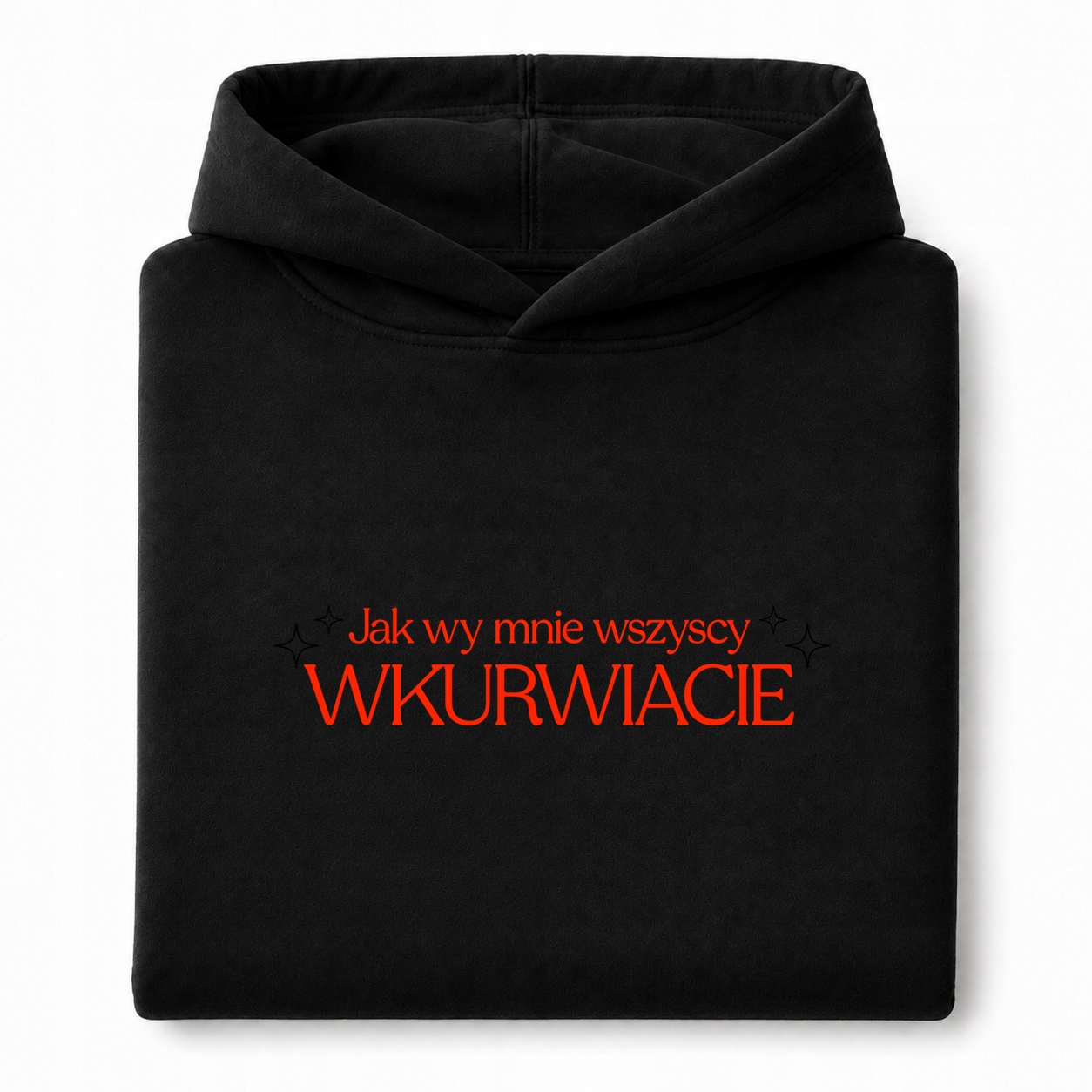 Mikina S Kapucí S Výšivkou Jako Vy, Všichni Mě Vtipí M