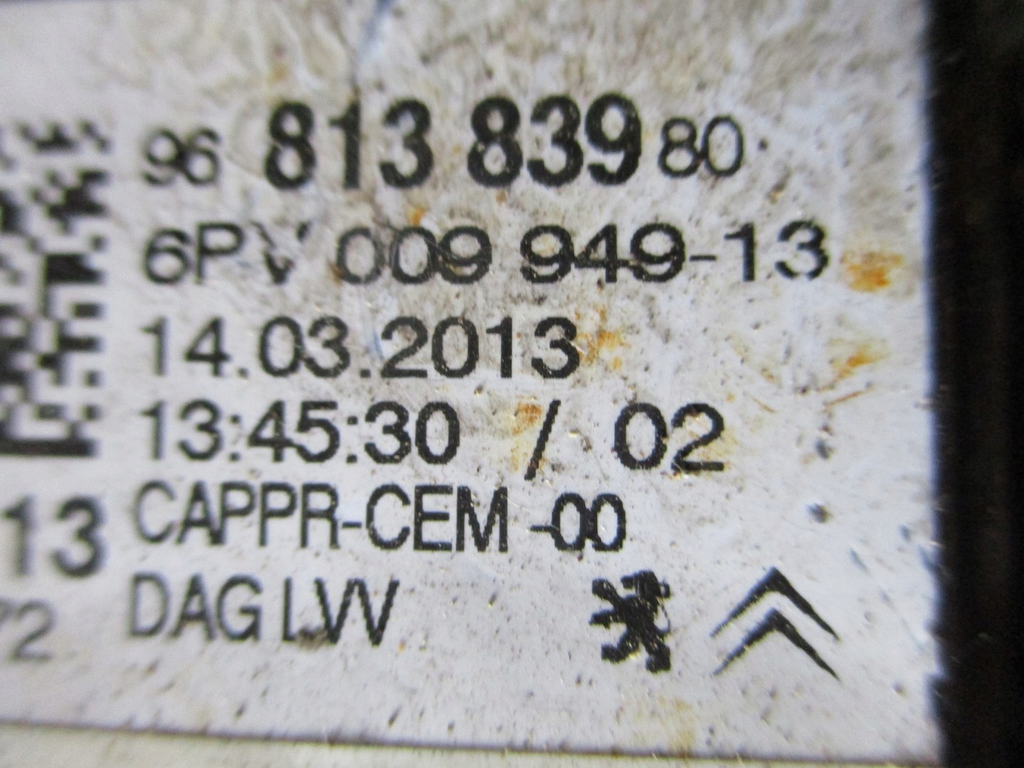 PEDAŁ GAZU CITROEN C3 9681383980 Producent części Citroen OE