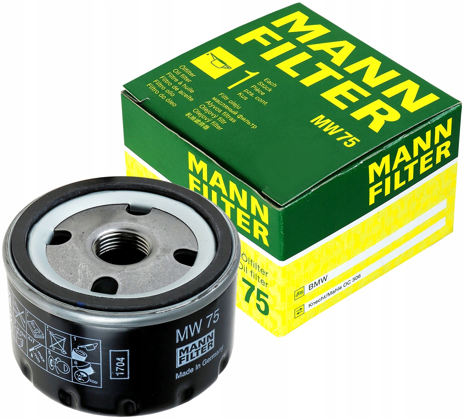 

Bmw R 1200GS Mann Filter MW75 Filtr Oleju