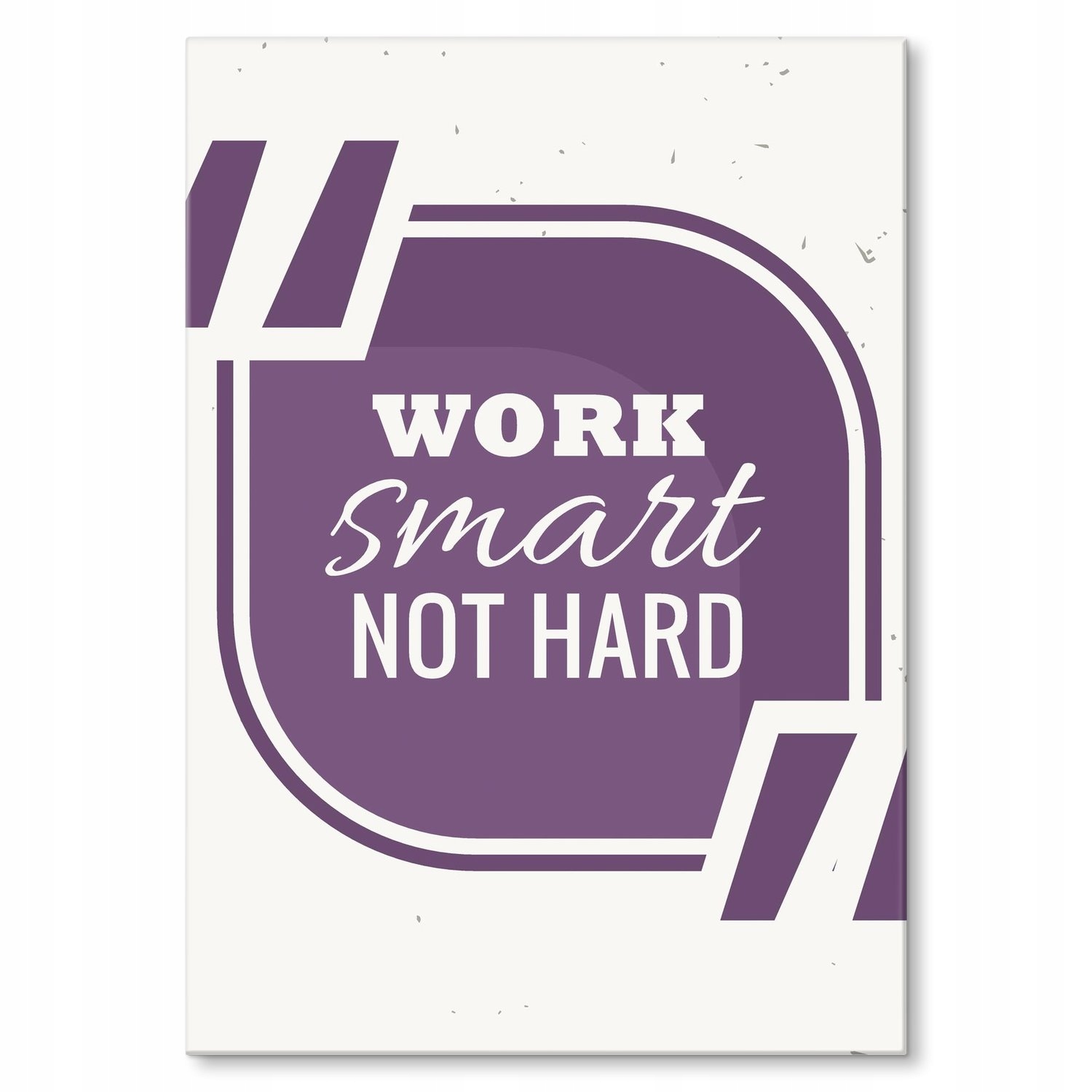 Kovový plakát Work smart Dárek 30 x 42 cm