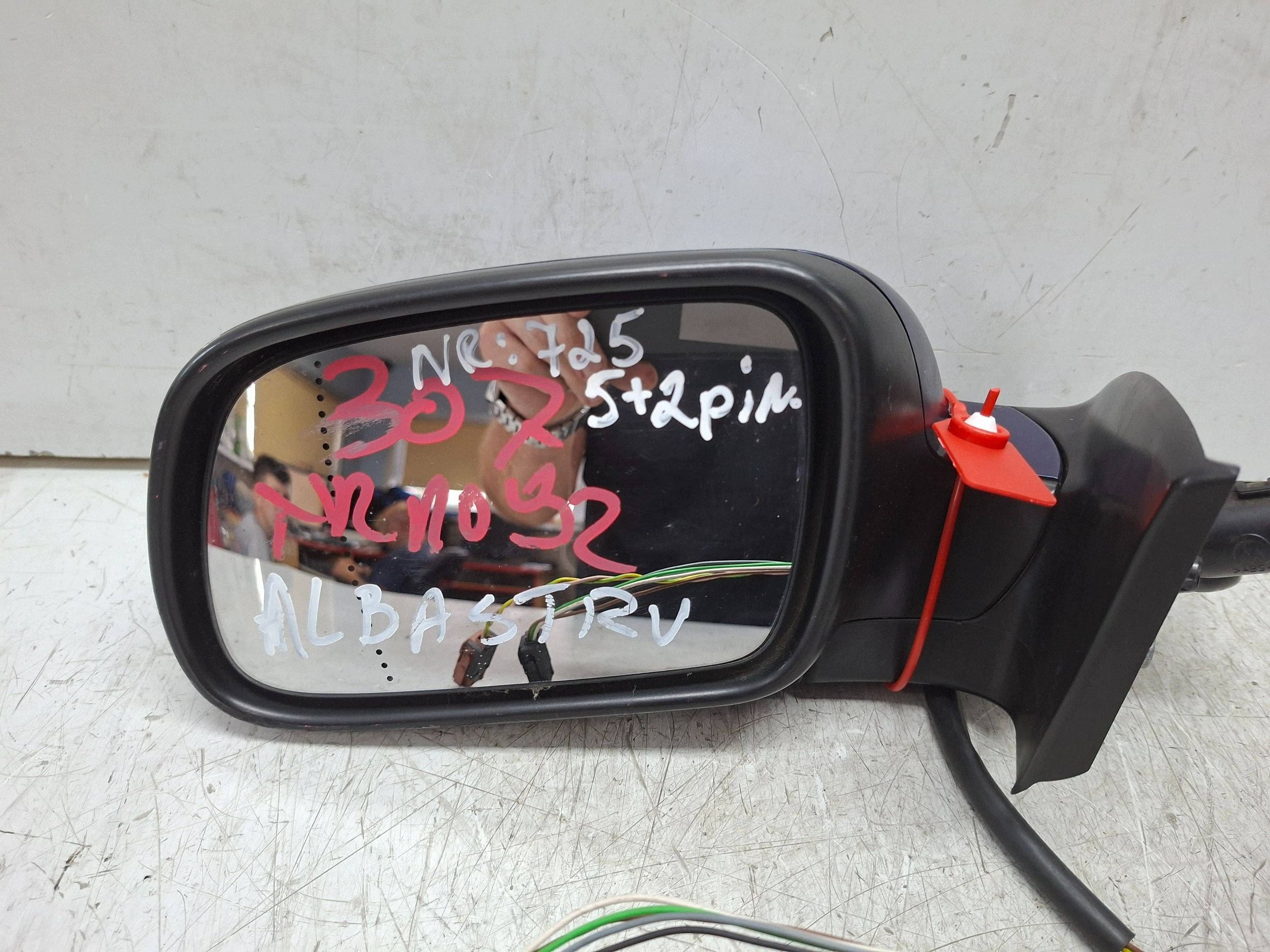 mirror left 7 vertical PEUGEOT 307 2001