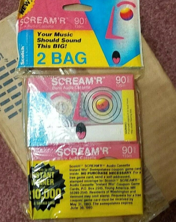 Scotch 3M Screamr 90 1990r NOWA 2szt -2pack