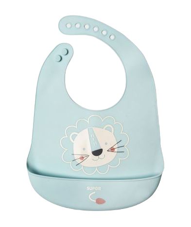 

Śliniak silikonowy regulowany z kieszonką Blw