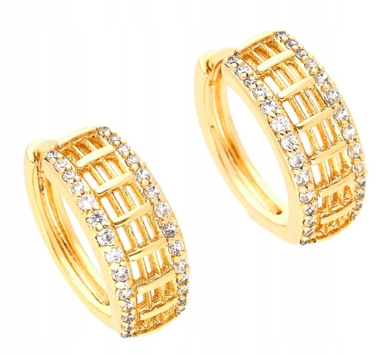 

Kolczyki Złote Stal Chirurgiczna Kółka Ażurowe