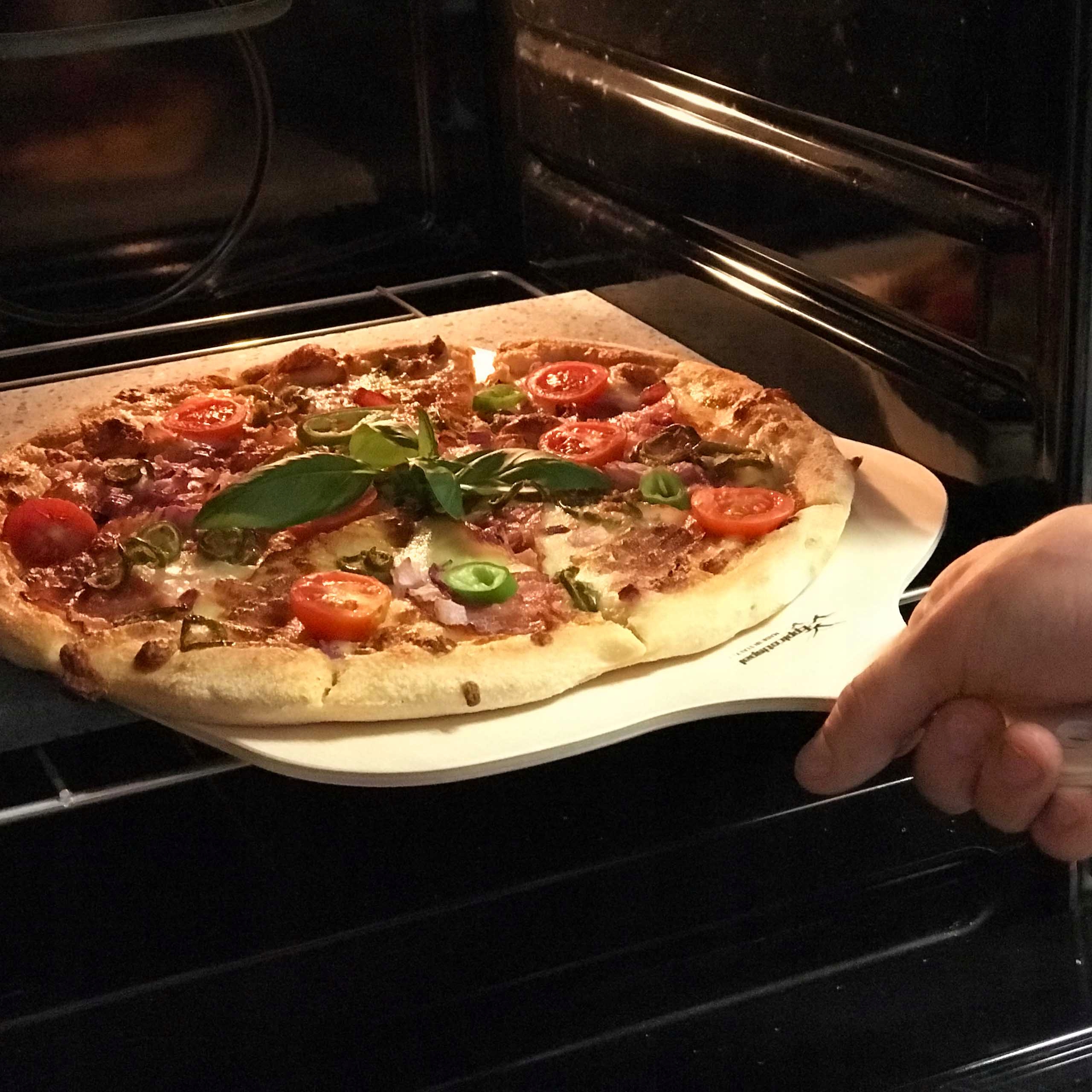 KAMIEŃ ETNA DO PIECZENIA PIZZY WULKANICZNY WŁOSKI Długość 38 cm