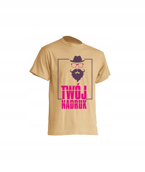

Męski T-shirt Koszulka Bawełna Nadruk Kolory 5XL