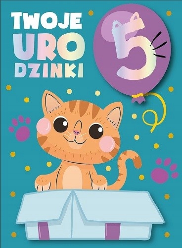 

Kartka na 5 urodzinki pięknie zdobiona lux DKP40