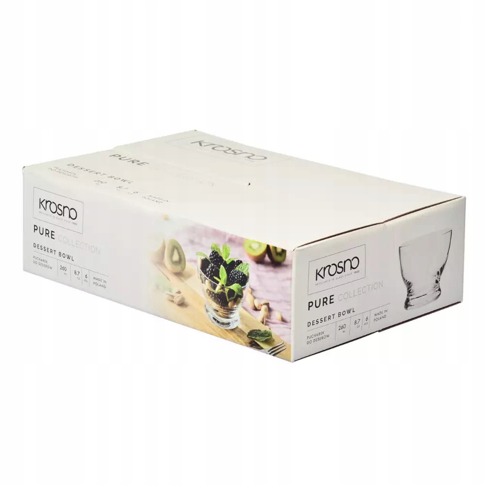 Pucharki do deserów lub lodów Pure KROSNO 6szt Liczba sztuk w zestawie 6