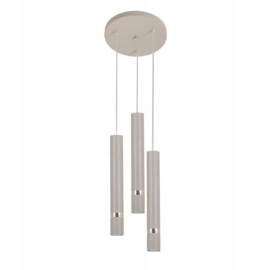 MiLAGRO Závesná lampa Joker Cashmere/Gold 3Xgu10 (Kolo) Stropný luster