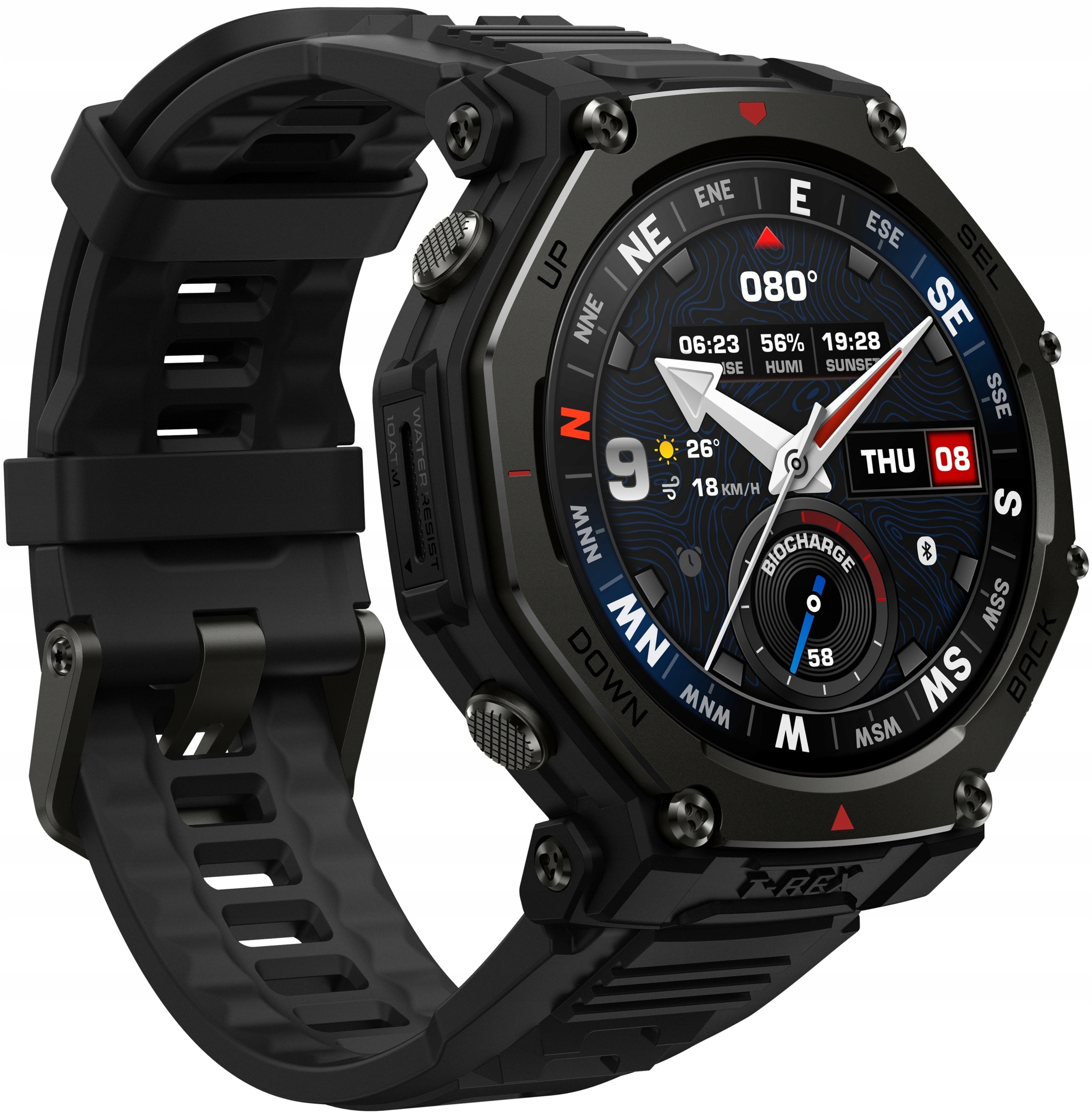 Amazfit T-Rex 3 Pro Funkcje AI 48mm Czarny