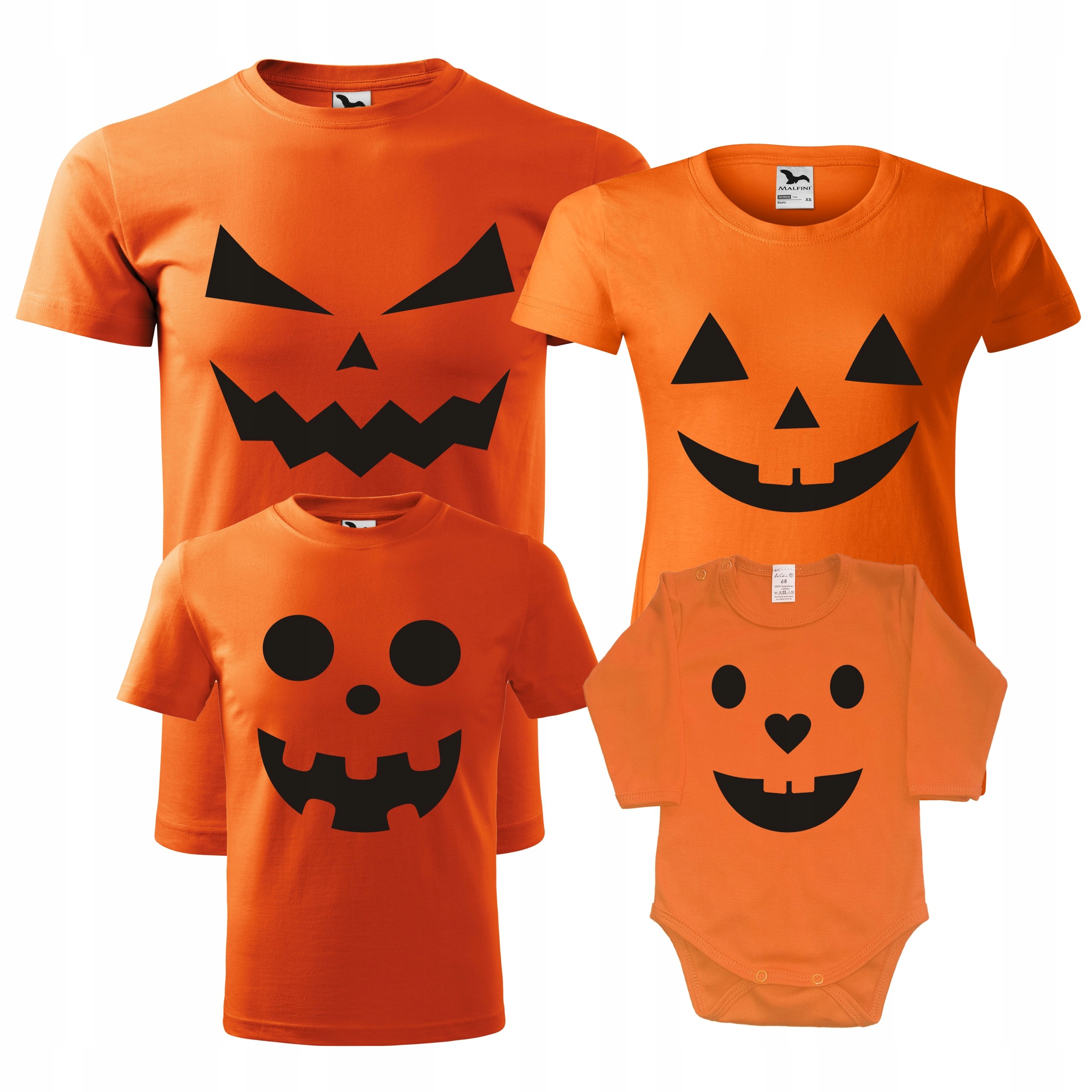 

Komplet na Halloween zabawne koszulki dla rodziny