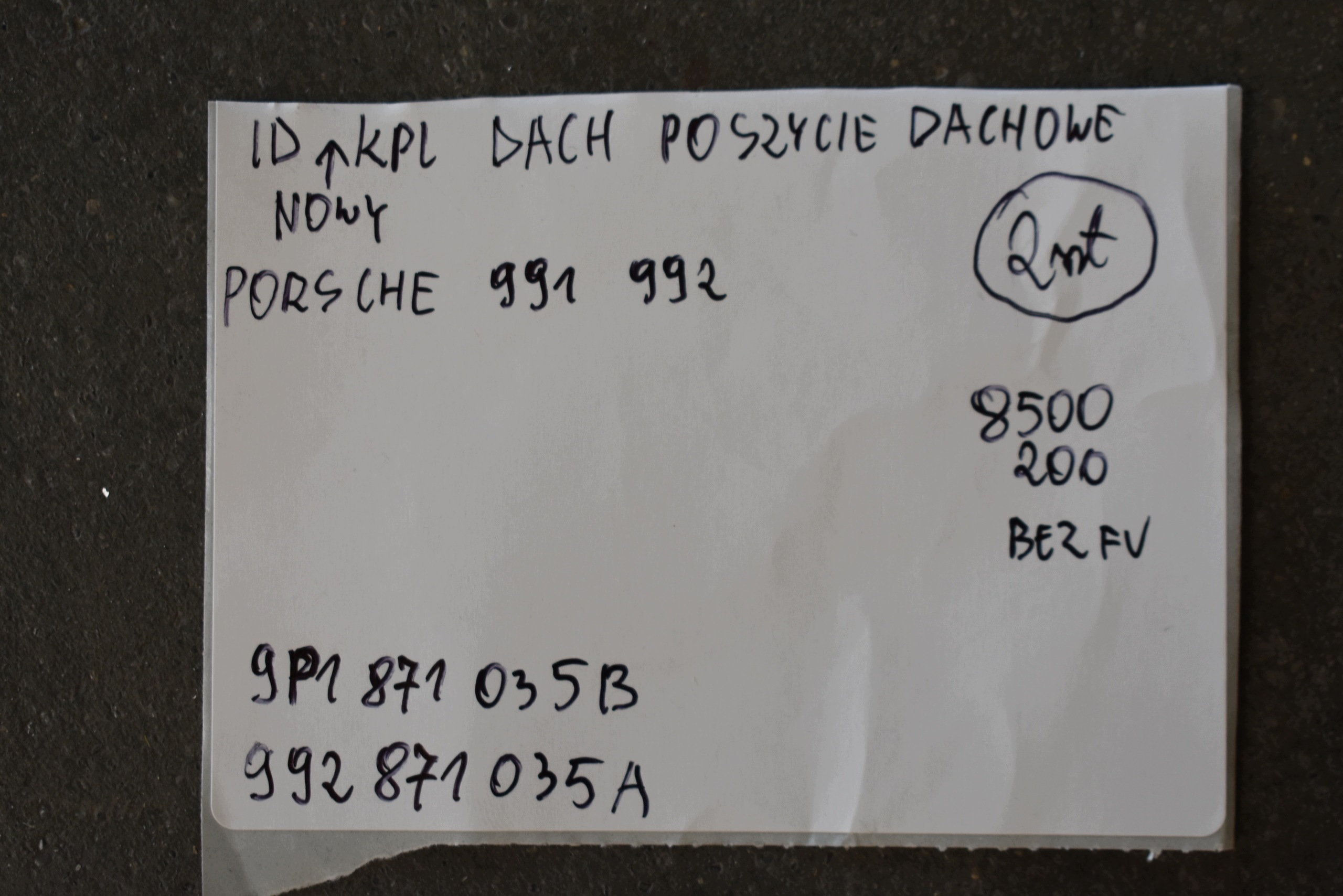 IDEALNY neu KPL. dach Blende Abdeckung dach PORSCHE 991 992 1